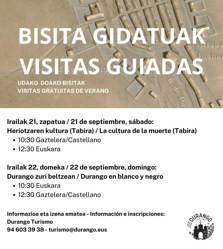 UDAKO AZKEN BISITA GIDATUAK 2024 - ÚLTIMAS VISITAS DE VERANO 2024